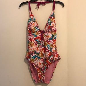 *NWT* Mossimo Floral One-Piece Bathing Suit